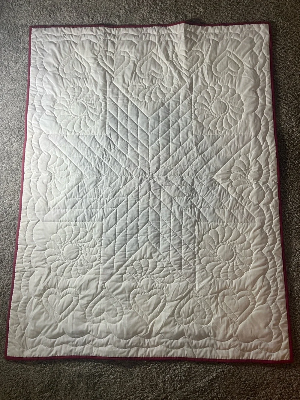 Quilt Vintage Lone Star 37 1/2” W x 47 1/2 L